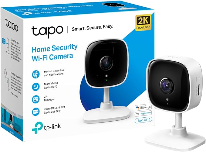 Tapo 2K Indoor Security Camera, Dog Camera,Baby Monitor, Motion Detection, 2-Way Audio,3MP, Night Vision, 