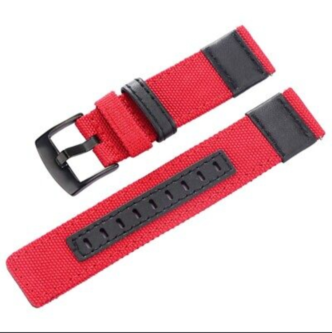 Multicolor 20/22mm Nylon Watch Band Replacement Wrist Bracelet Strap Spring Bars