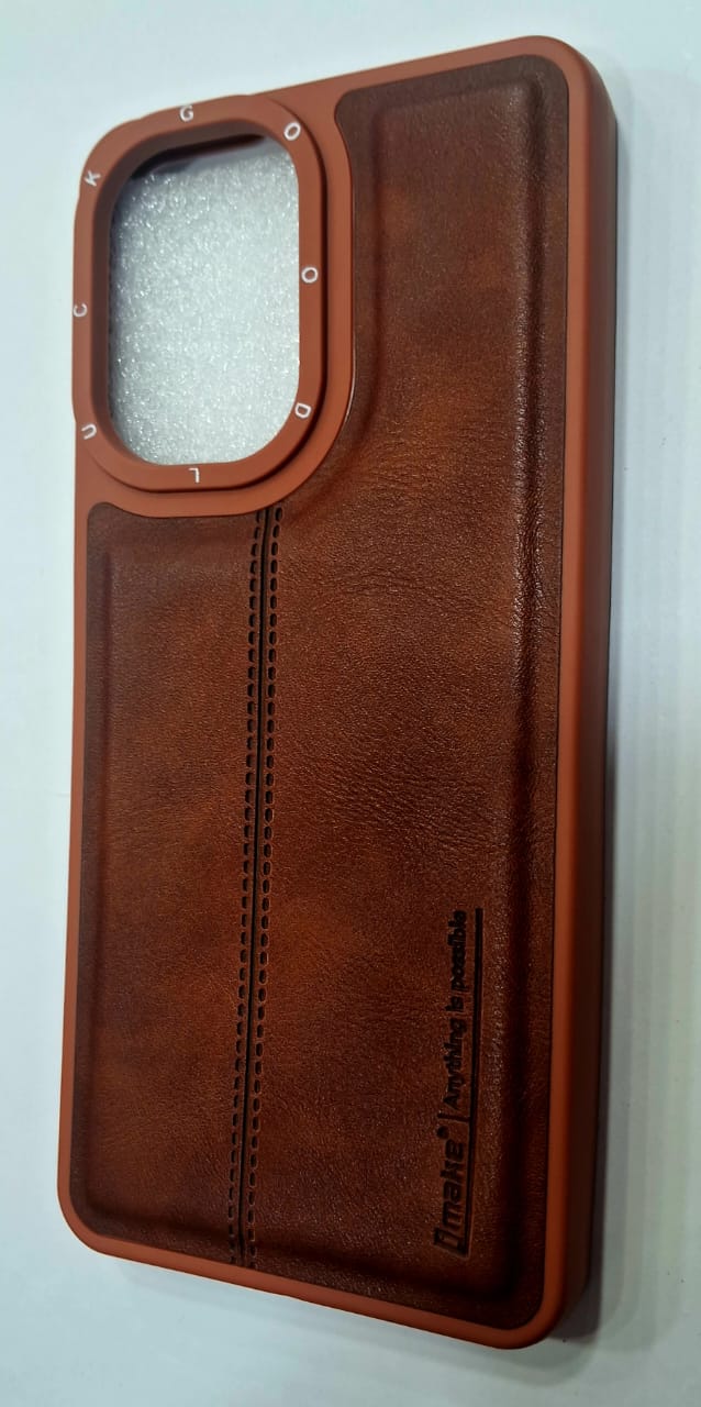 Redmi 13C mobile cover I make dark brown